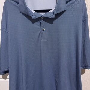 Blue Polo Shirt with Lightweight Fabric and Versatile Style